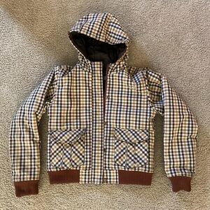 The North Face Women’s Plaid Puffer Jacket, Size S - Great Condition